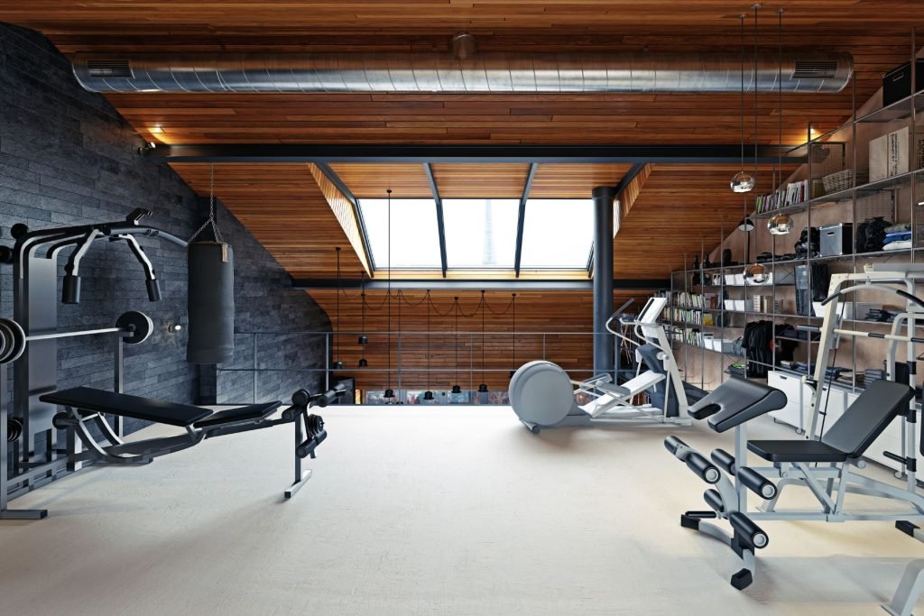 fitness room atlanta basement renovation