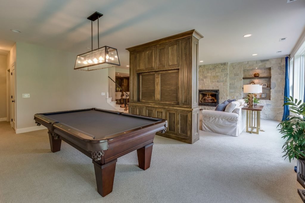 game room atlanta basement renovation